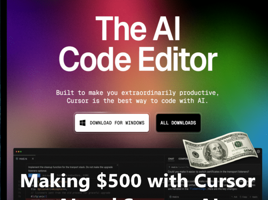 Making Money Cursor AI Code Editor