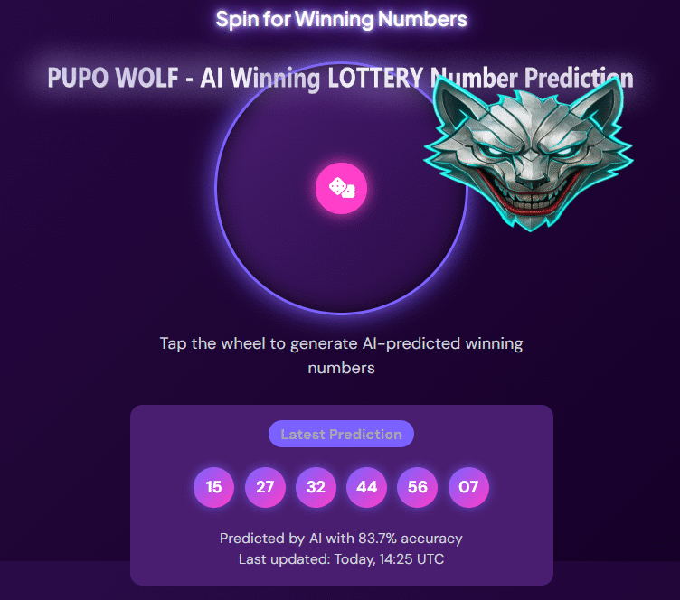 AI Winning LOTTERY Number Prediction