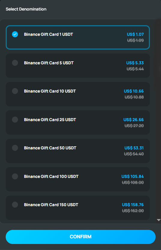 Binance Gift Card (Global)