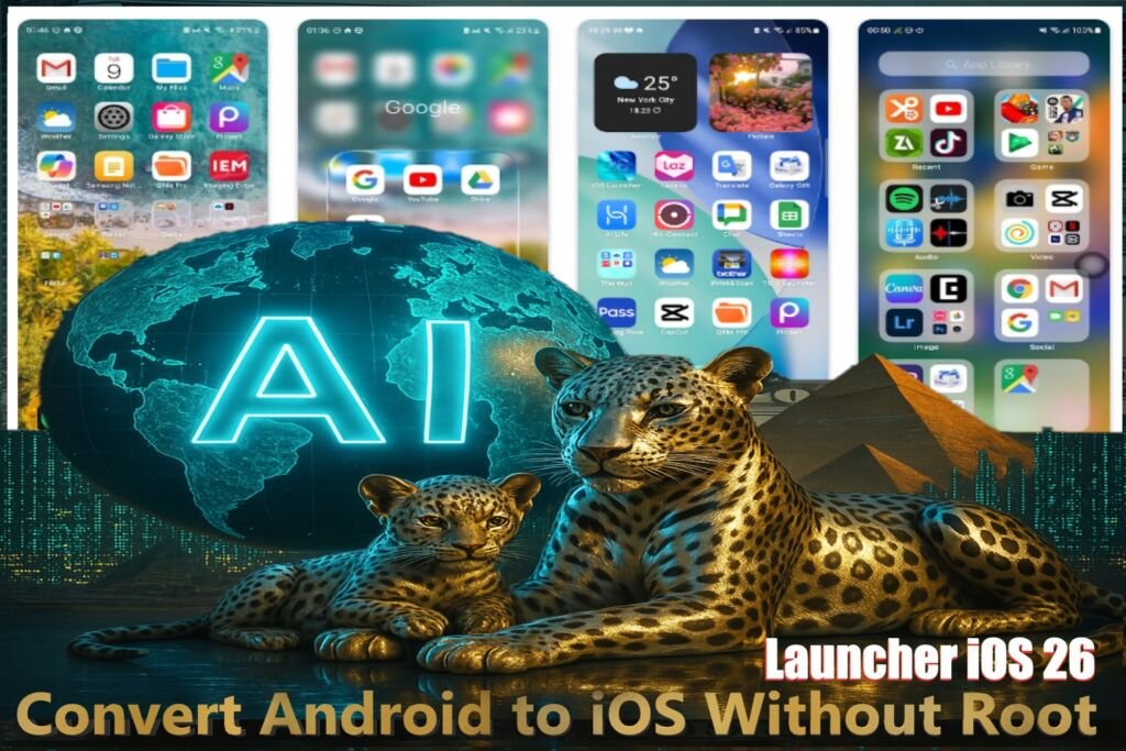 Launcher iOS 26, Convert Android to iOS