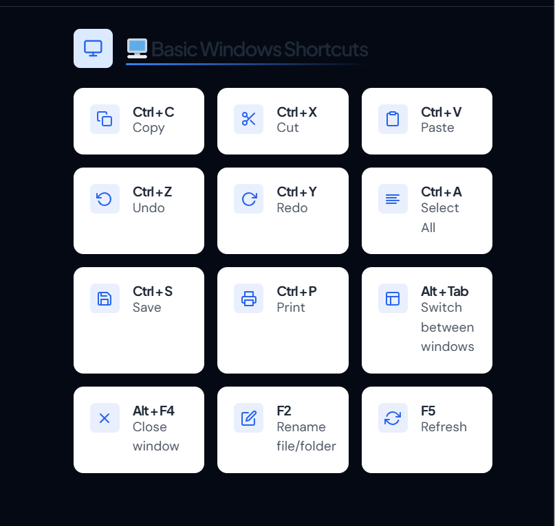 keyboard tips for Windows 10, boost productivity with shortcuts.
