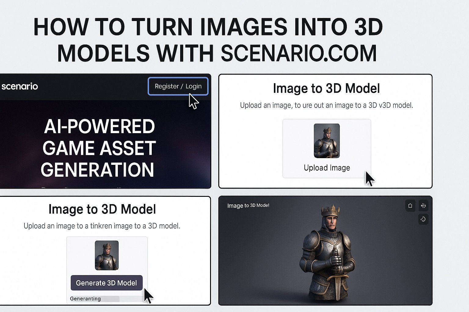 How to Turn Images into 3D Models with Scenario