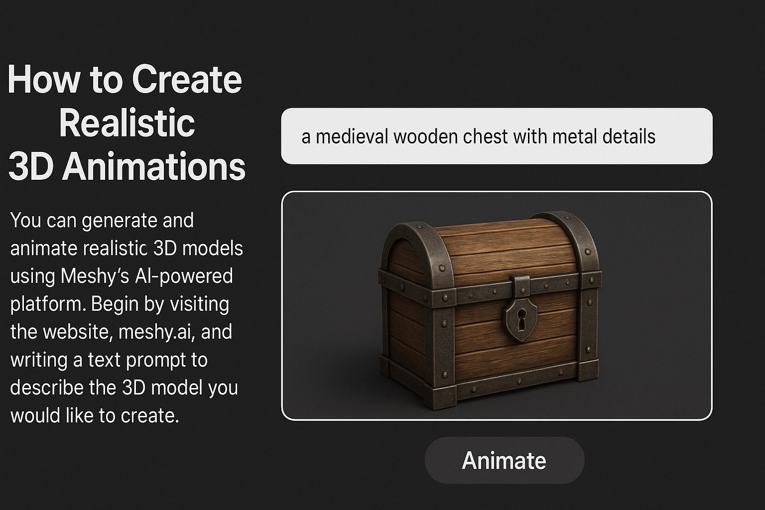 Meshy AI Turn Text or Images into 3D Models in Minutes