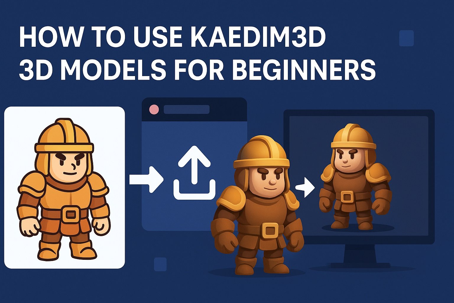 Kaedim3D for Beginners Step-by-Step 3D Model Guide