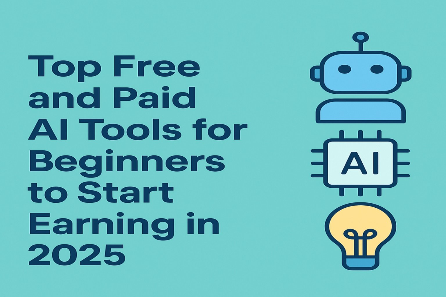 Top Free and Paid AI Tools for Beginners to Start Earning in 2025