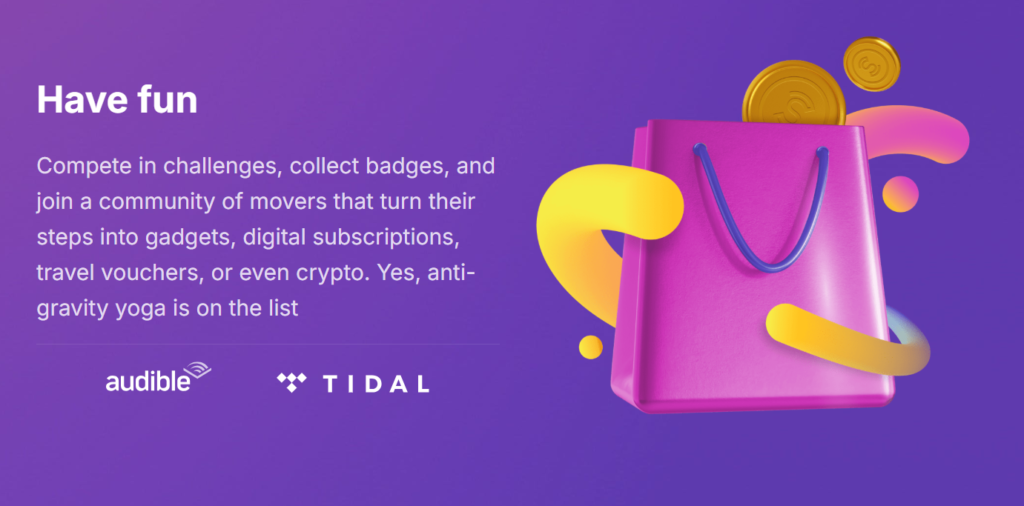 Walk and earn exclusive rewards