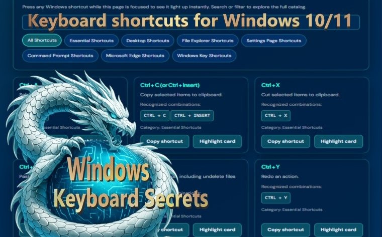 Keyboard Shortcuts for Windows 1011