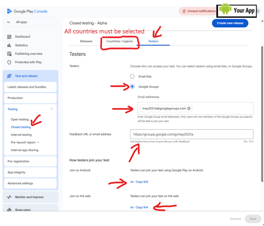 How To Create a Google Group For Google Play console